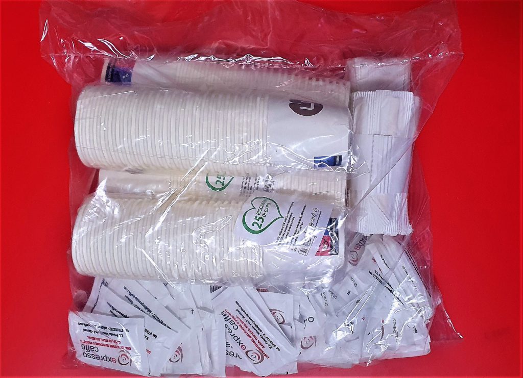 Kit Accessori Caffè Biodegradabile - 150 Bicchieri, Zucchero E Palette, Ideale Per Bar E Ufficio - Foto 2