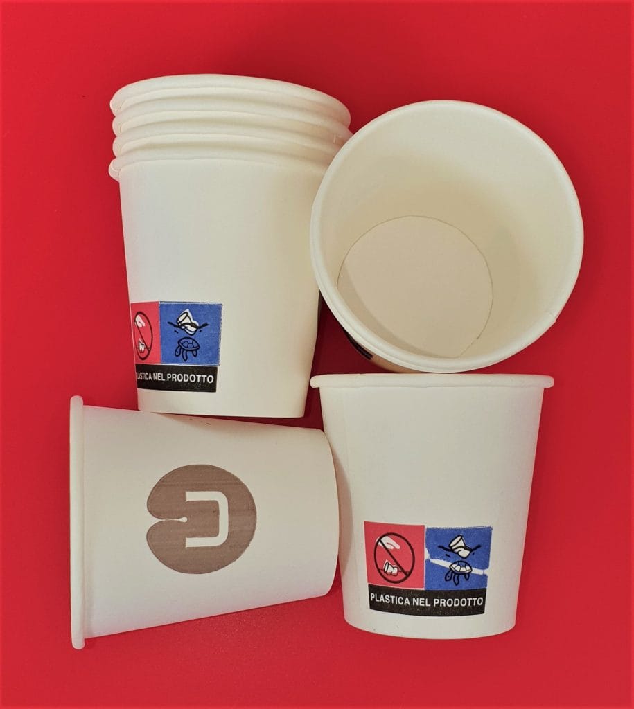 MATICAN Bicchieri Carta Caffè 350ml Floreale Opaco, 100 Pezzi Usa E Getta Riciclabili - 5